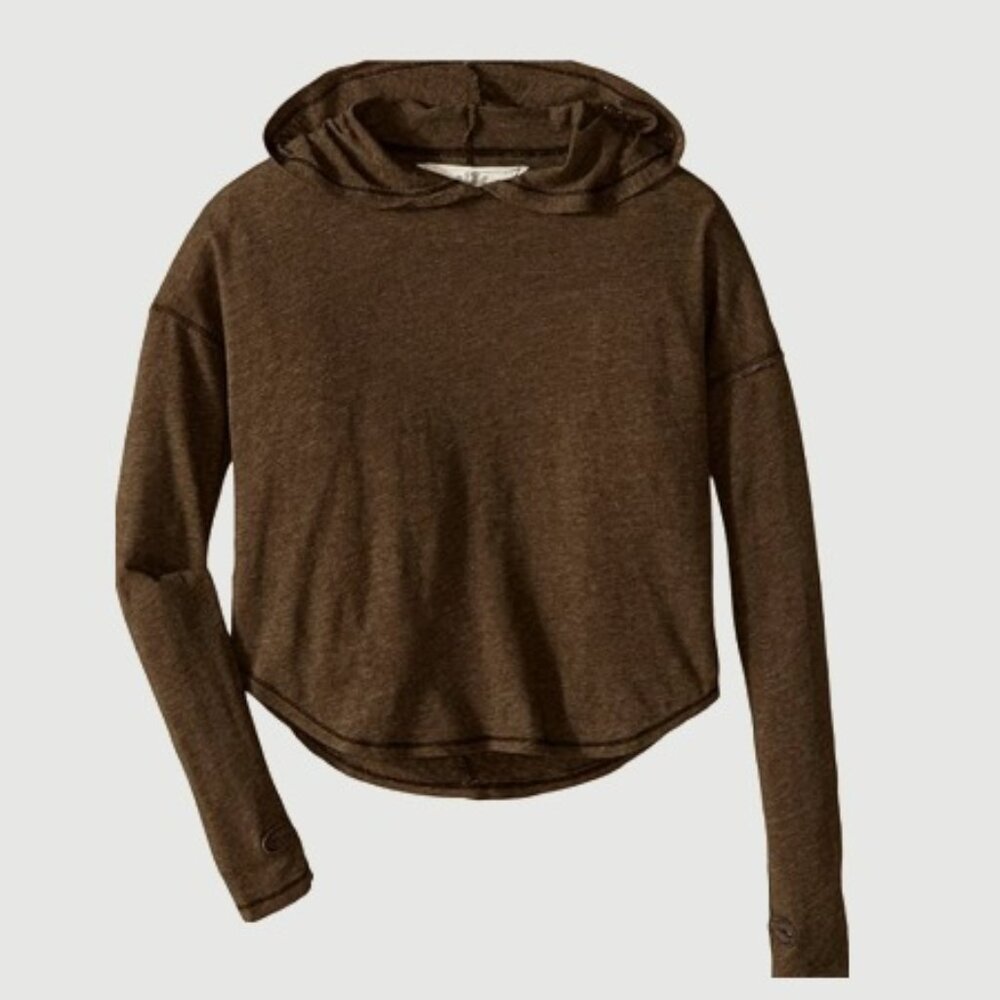 T2Love Girls Size 12, Grape Leaf Hooded Top with Thumbhole